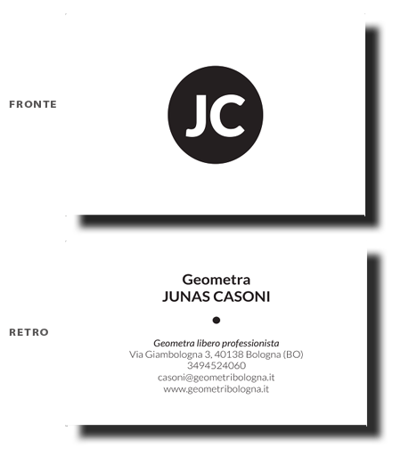 Geometra Casoni business card
