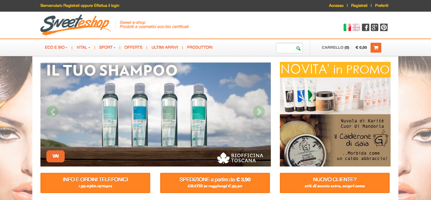 Sweet e-shop prodotti e cosmetici biologici