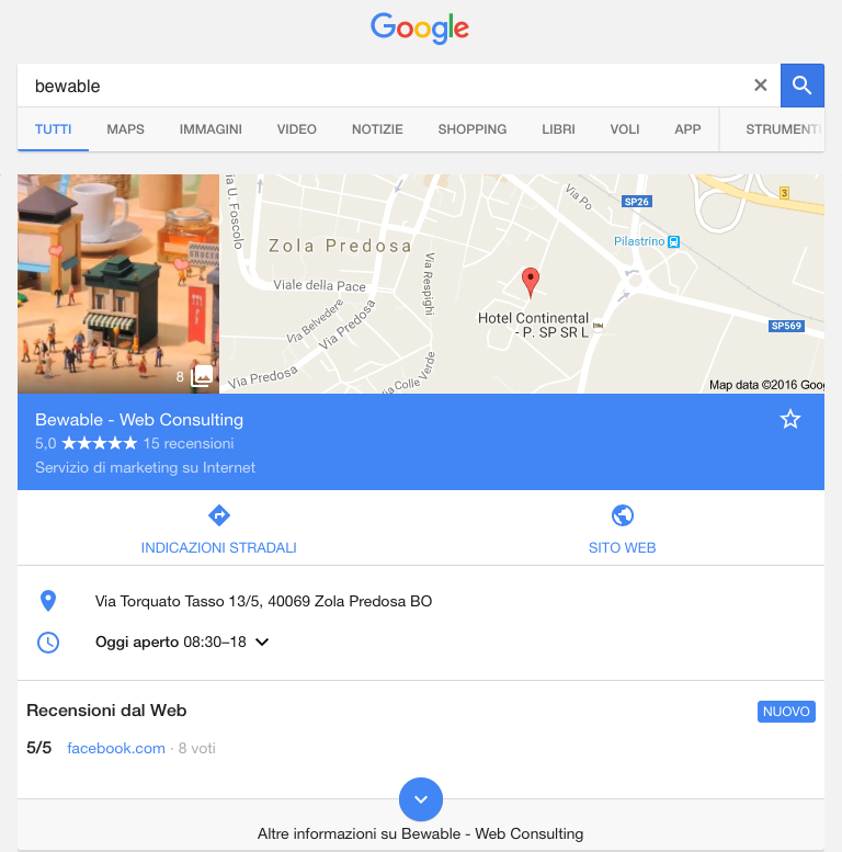 bewable google recensioni dal web